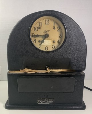 Vintage Simplex Time Recorder Co Industrial Punch Clock Gardner MA Parts Repair