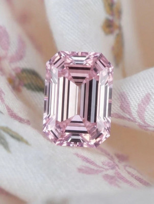  5 Ct Diamond Natural Emerald Cut Pink color D Grade VVS1 + 1 Free Gift  