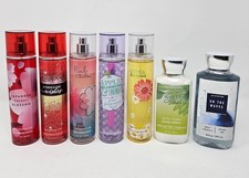 LOT of 7 Bath  Body Works Fragrance Mist x5 Body Lotion x1 Shower Gel x1 