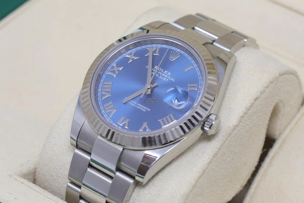Rolex Datejust 41 Blue Azurro Roman