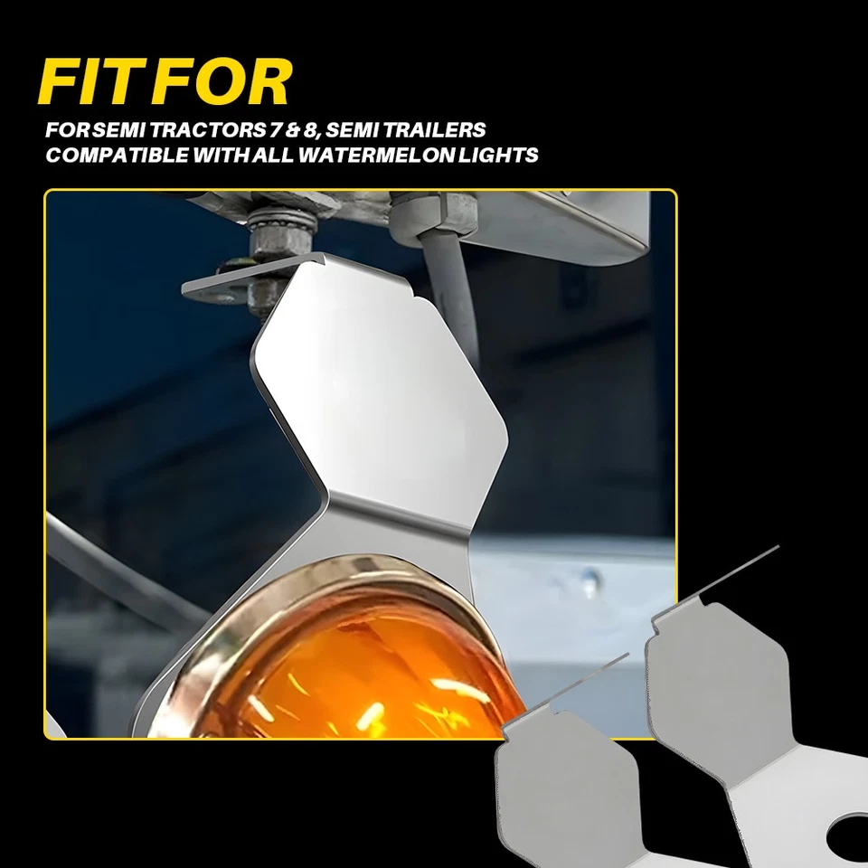 Pair Watermelon Light Frame Bracket Clamp 304 Stainless Steel-NOT Included Light - Image 2 of 4