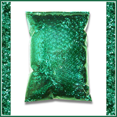1/2 lb (227g)  Rich Emerald Green .025'' Large Cut Metal Flake Pro Paint Additive