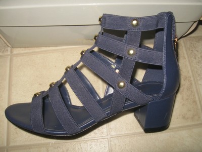 navy gladiator heels
