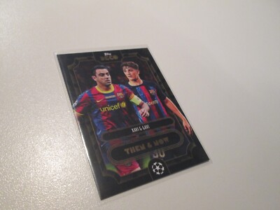 Xavi & Gavi    Then & Now   Topps Deco 2022