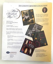 Creative Memories 8.5" x 11" Black Scrapbook Pages RCM-11BL 15 Sheets/30 Pages