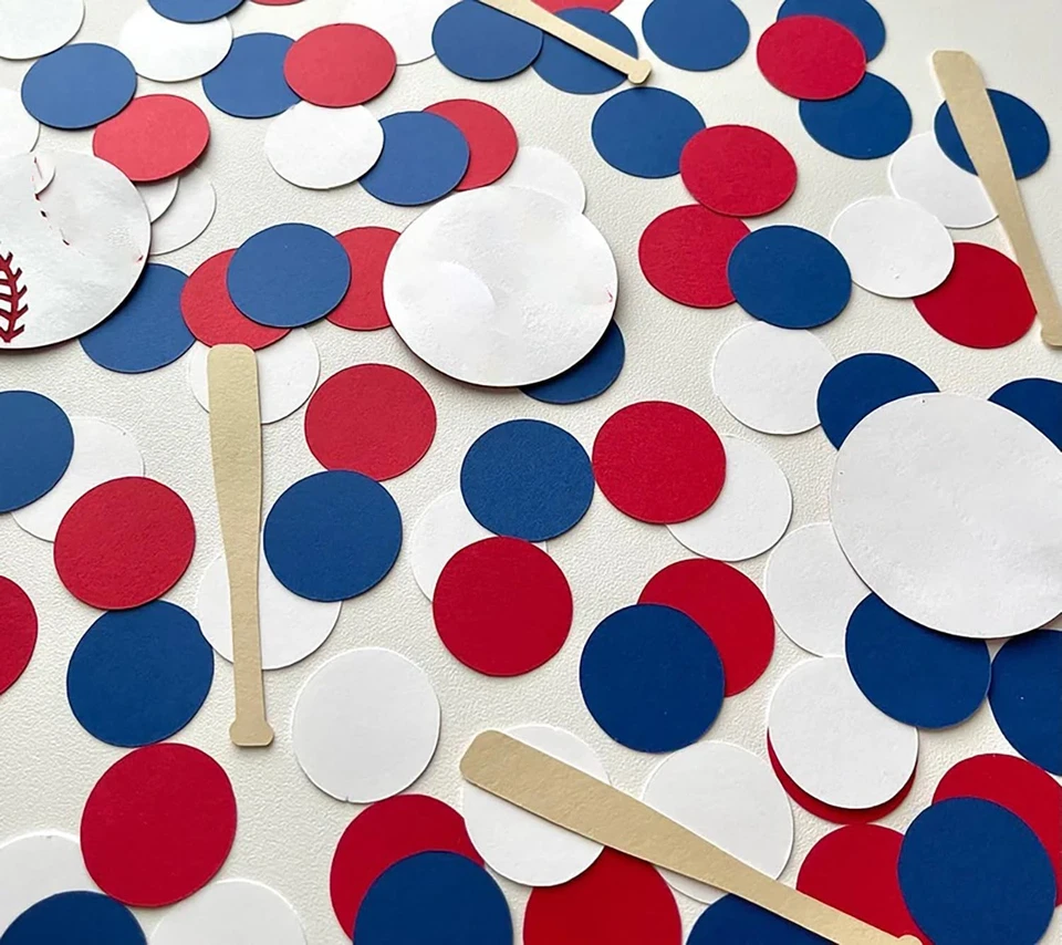 100 PIEZAS Confeti Novato del Año - Decoración Fiesta de Béisbol - Béisbol Primero Foto 2 de 3