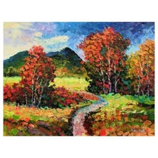 Alexander Antanenka "Hidden Trail"  Hand Signed Original Painting Canvas COA