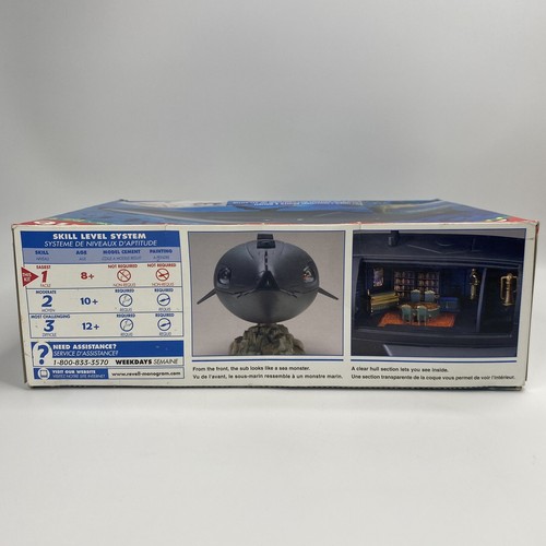 Kit Modelo Snaptite Vintage Revell Escala 1/100 NAUTILUS SUBMARINE 85-1178 1997 - Imagen 8 de 20