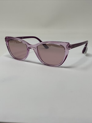 Vogue Women\'s Transparent Violet Sunglasses! Vogue Eyewear VO5426S - Rectangle Transparent Purple Frame  main image 4