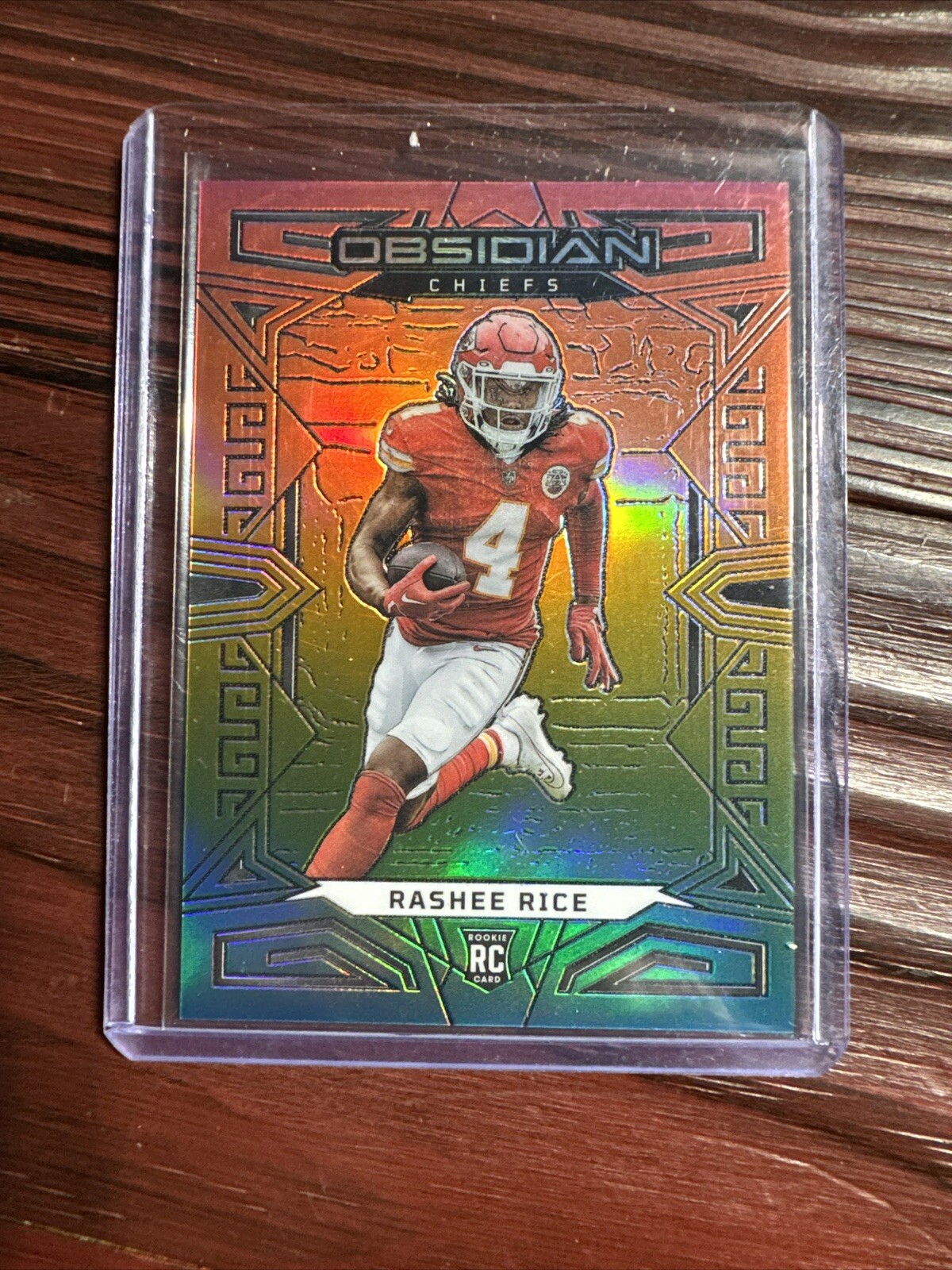 2023 Panini Obsidian Rookie Rashee Rice Neon Flood Electric Etch FOTL SSP /3