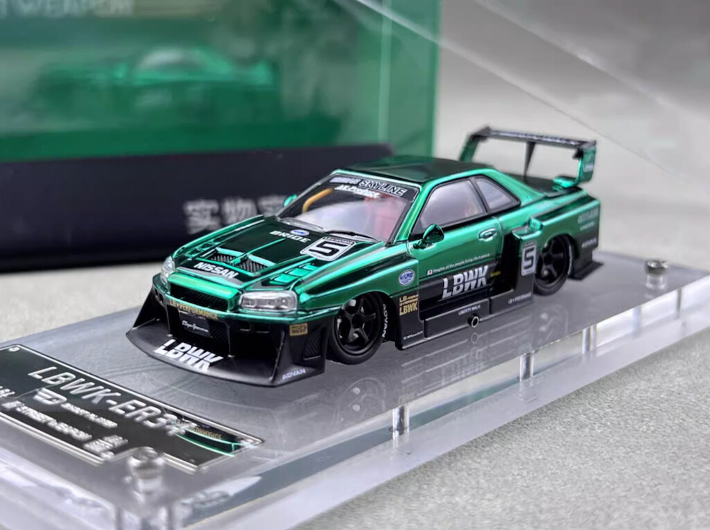 SW 1/64 日産 R34 ER34 GT-R リバティウォーク LBWK SW 1:64