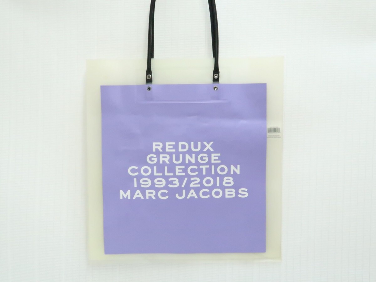 Auth Marl Jacobs Redux Grunge Collection Vinyl Tote bag With