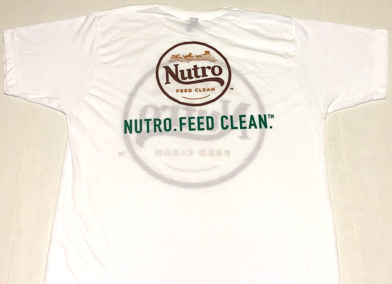 Rare Vintage 2010s Nutro Feed Clean Dog & Cat Natural Pet Food T-Shirt New LARGE