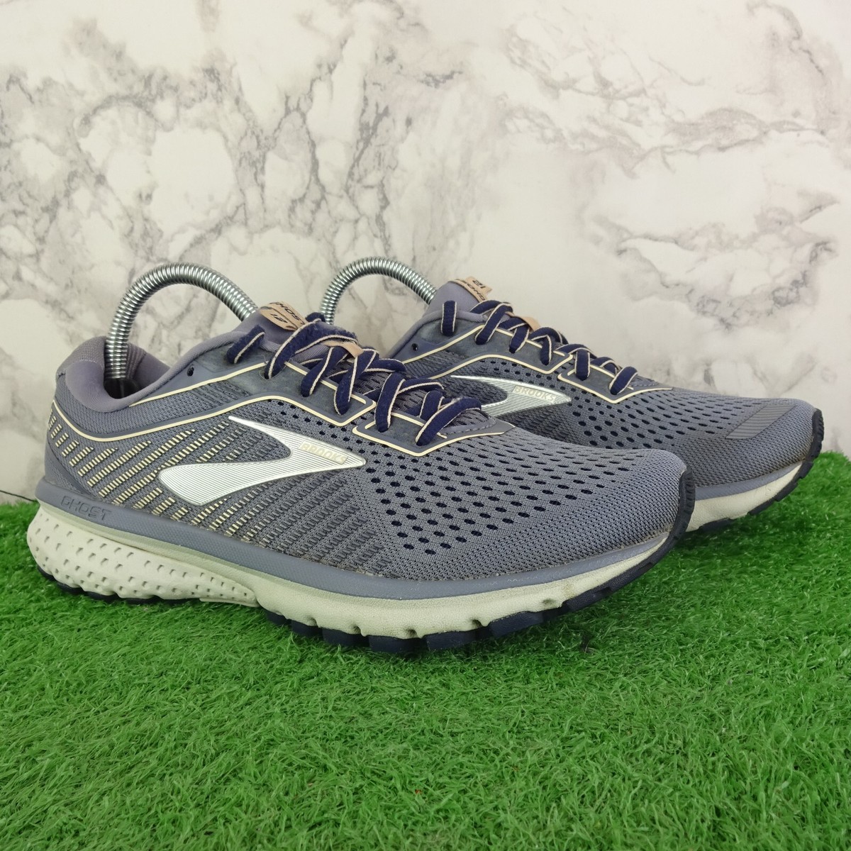 Brooks Trainers Size Womens Grey Ghost 12 Shoes Gym Sports Sneakers  Running