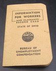Bureau Of Unemployment Compensation Workers & Claimant Record Card State of Ohio — photo 1