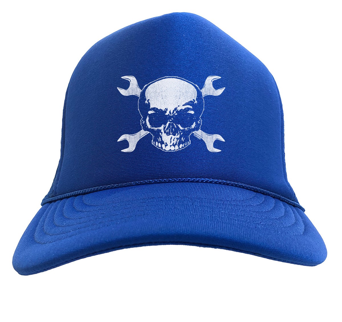 Skull with Crossed Wrenches - Mechanic Tools Solid Trucker Hat | eBay