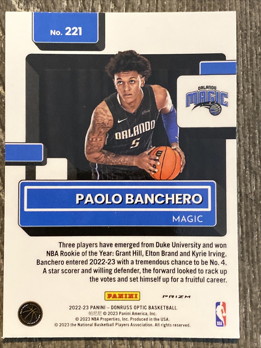 SILVER HOLO PRIZM 2022-23 Panini Donruss Optic NBA Basketball You