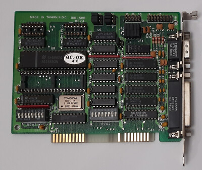 DFI DIO-500 Multi-I/O 8-bit ISA Controller (seriell, parallel, 1988)