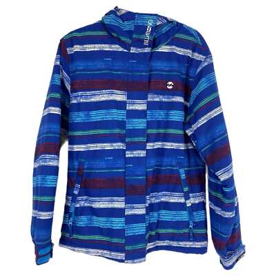 Billabong Blue & White Waterproof Breathable Ski Jacket
