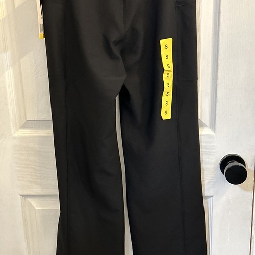 NWT 32 Degrees Women's Wide Leg Ribbed Semi-Flare Pants, Black, Size Small - Picture 12 of 23