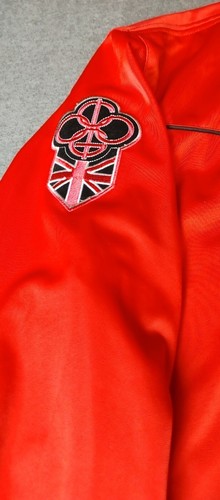 Coogi Jacket Mens 6XL Red Track Pockets Long Sleeve Embroidered Shield - Picture 5 of 10