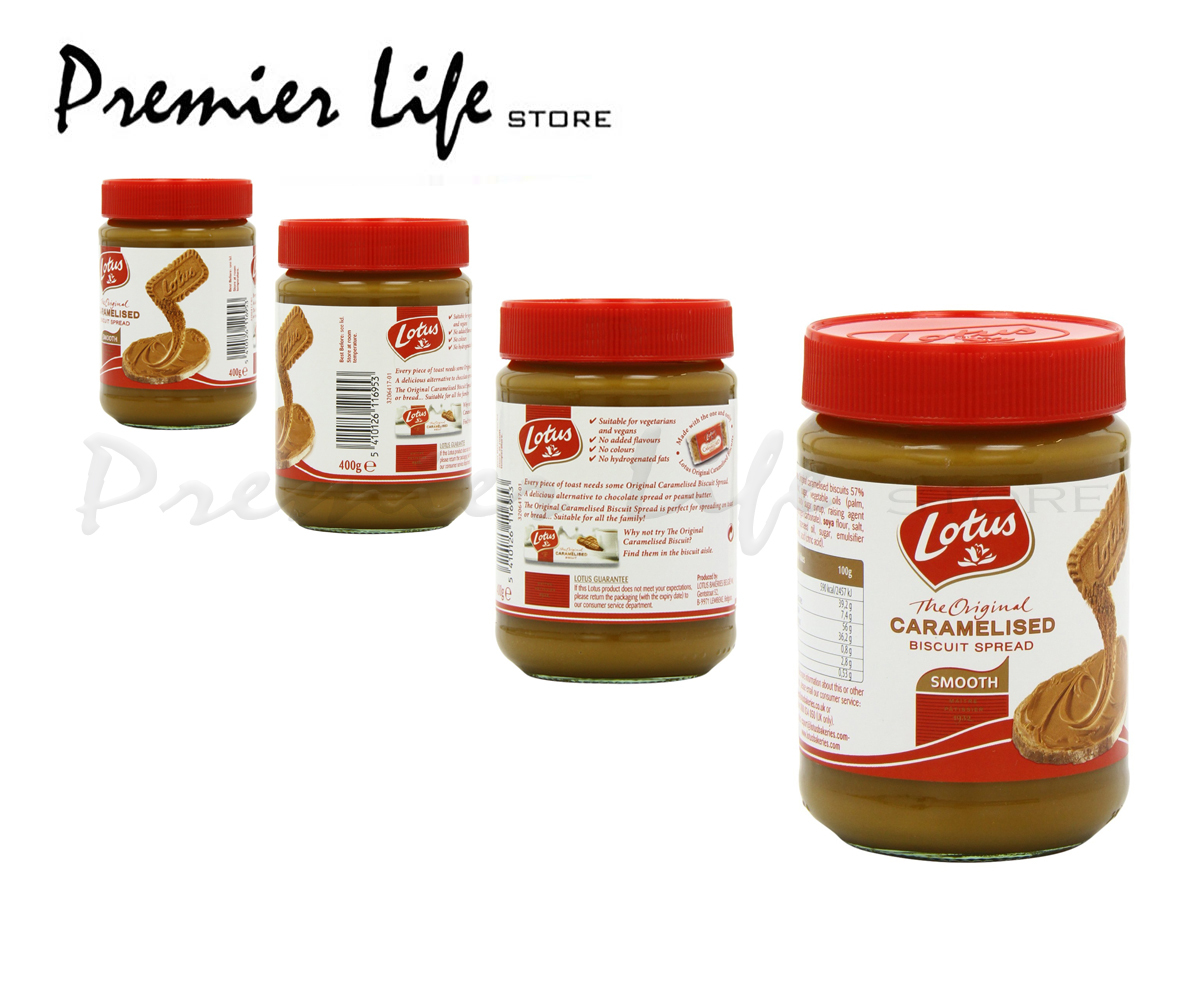 Lotus Caramelised Biscuit Spread 400 g Jar Smooth eBay
