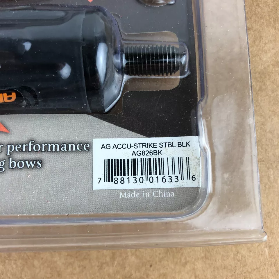 Estabilizador Apex Gear Accu Strike negro 4 oz, 5,8" ¡se adapta a todos los arcos! Tiro con arco AG826BK Foto 3 de 3