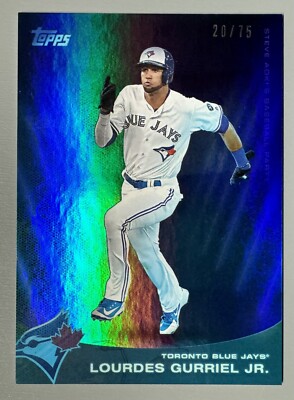 2022 Topps x Steve Aoki Lourdes Gurriel Jr Wave 1 Blue 20/75 Blue Jays #56