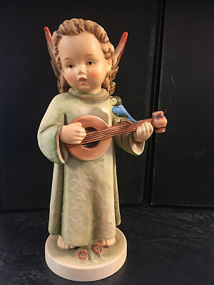 Grossfigur Hummelfigur Hum 172 / II Engel Mandoline Hummel Göbel sig. R. Miller