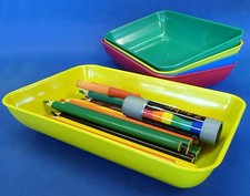 4-STÜCK MATERIALSCHALE für Buntstifte Kinder-Schere zum SONDERPREIS     105-34-4