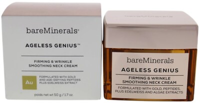 BareMinerals Ageless Genius Firming & Wrinkle Smoothing Neck Cream 1.7 Oz / 50g