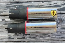Stebro Stainless Exhaust Tips Vintage Pair Nos Rare Stebro Stainless Exhaust Tips Vintage Pair Nos Rare