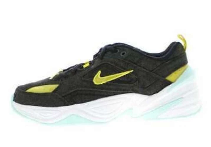 W NIKE M2K TEKNO LX bv0970 001 black bright citron teal tint US10 Unworn Mint