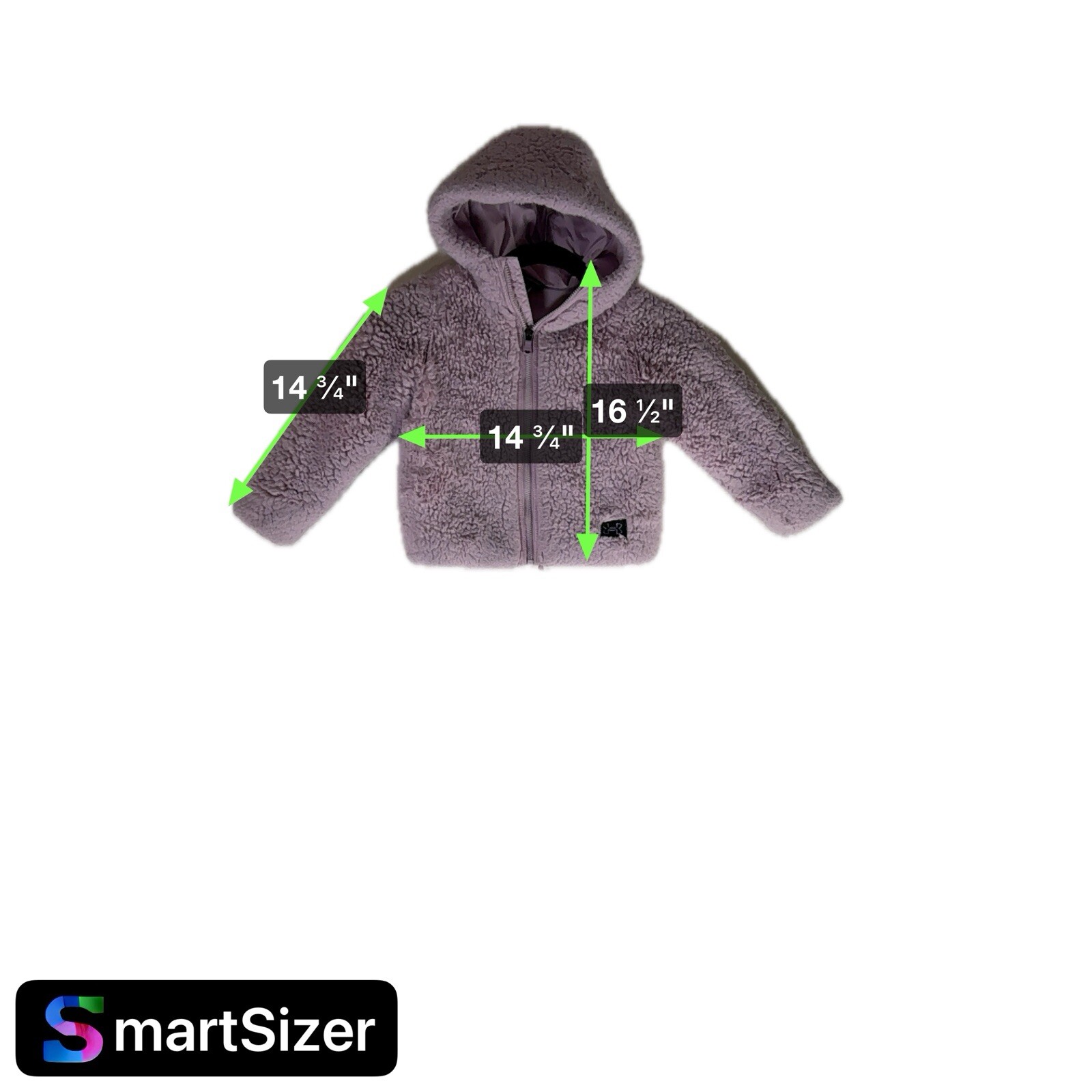 Under Armour Toddler Girls Fleece Sherpa Hooded Jacket Pink Size 5 Full Zip thumbnail 2