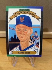 David Cone 1989 Donruss Diamond Kings #9 New York Mets Insert Card