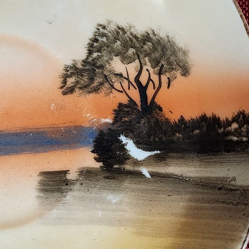 Vintage Hand Painted Noritake Tea Cup Saucers Set of 3 - Picture 5 of 8