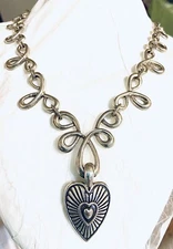 Barse Sterling Swirl Necklace And Carolyn Pollack Enhancer,🙀‼️ 83.8g