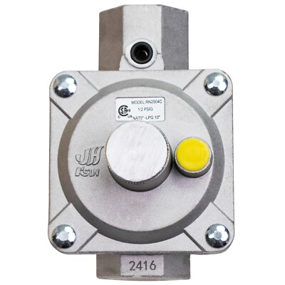 #ad JH KSUN RN2504C Gas Regulator 1 2 PSIG 3 4quot; NPT Natural Gas and Liquid Propane $38.99