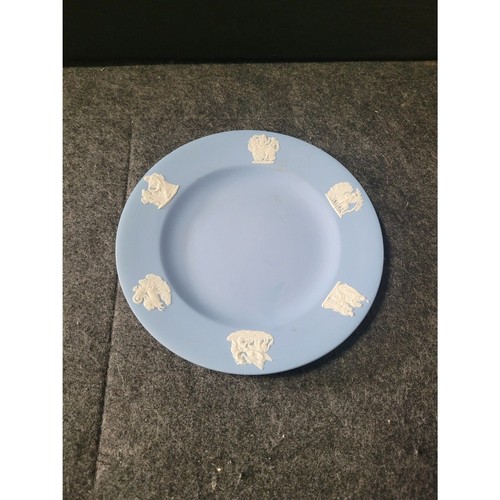 Vaso Wedgwood Jasperware Blu e Piatto, Vintage in ottime condizioni - Foto 2 di 7