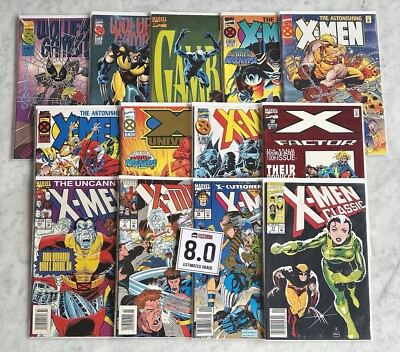 X-Men Titles Mixed Lot of 13 NEWSSTANDS VF 8.0 - Buy 3 For FREE Ship! (1993) WG