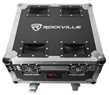 Rockville Charging Charge Case For (6) Chauvet EZwedge Tri LED PAR Wash Lights