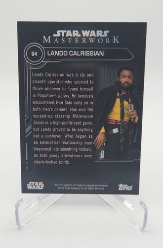 Lando Calrissian - 2019 - Topps - Star Wars - Masterwork - #94 - Picture 2 of 2