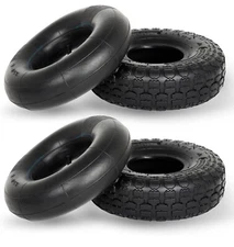 Two Heavy-Duty Replacement All-Purpose Utility Tire,Tube 4.10/3.50-4 Hand Truck