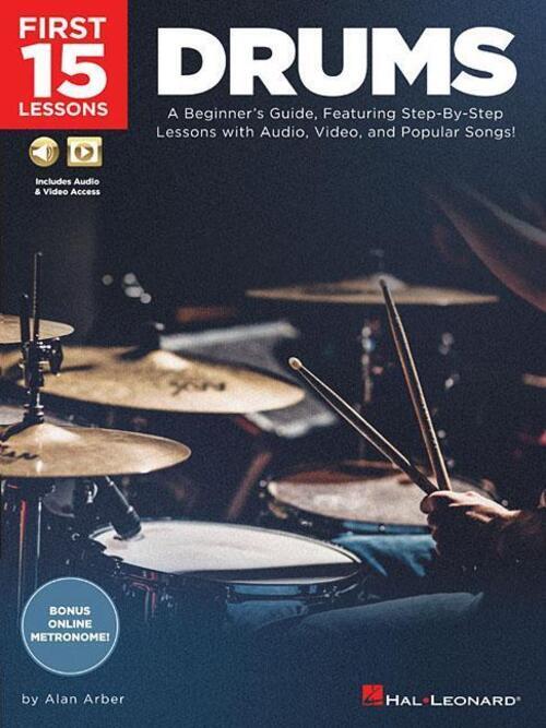 Thumbnail - Alan Arber | First 15 Lessons - Drums Book/online Media | Taschenbuch