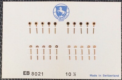 Nos New [1 Set = 2 Hands ] EB 8021 90/130 Wit Nadel 10 mm Golden Schlagstock