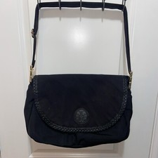Tory Burch Black Nylon Crossbody Messenger Handbag Travel Baby Diaper Bag