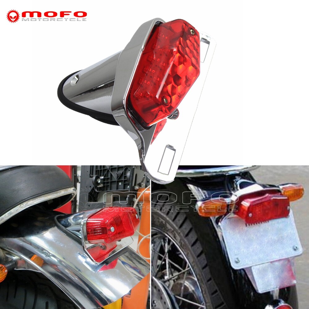 Luz Trasera Lucas 12V Con ECE Para Harley-Davidson, Halogenuro, Estilo Chopper