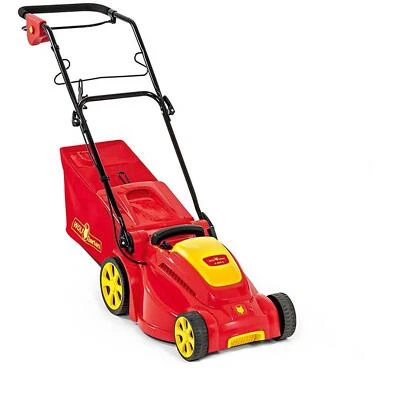 WOLF GARTEN Wolf Tagliaerba Elettrico da Giardino A 340 E Funzione Pacciamatura 1400W Larghezza Taglio 34cm