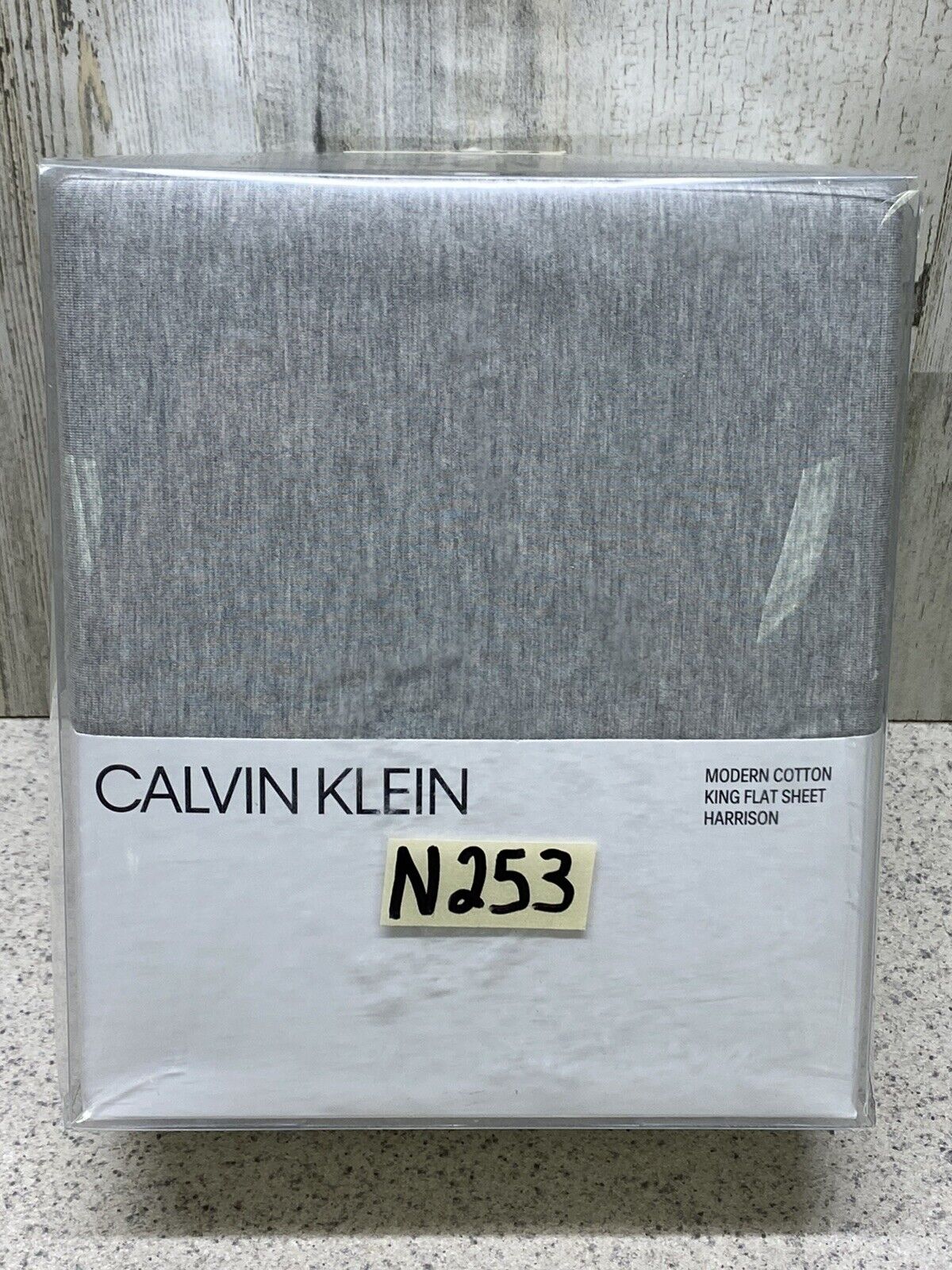 Calvin Klein King Flat Sheet Gray Harrison Modern Modal/Cotton Flat Sheet  New | eBay