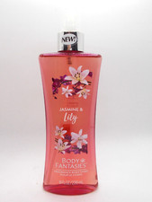 Body Fantasies Jasmine  Lily Fragrance Body Spray 8 ounce